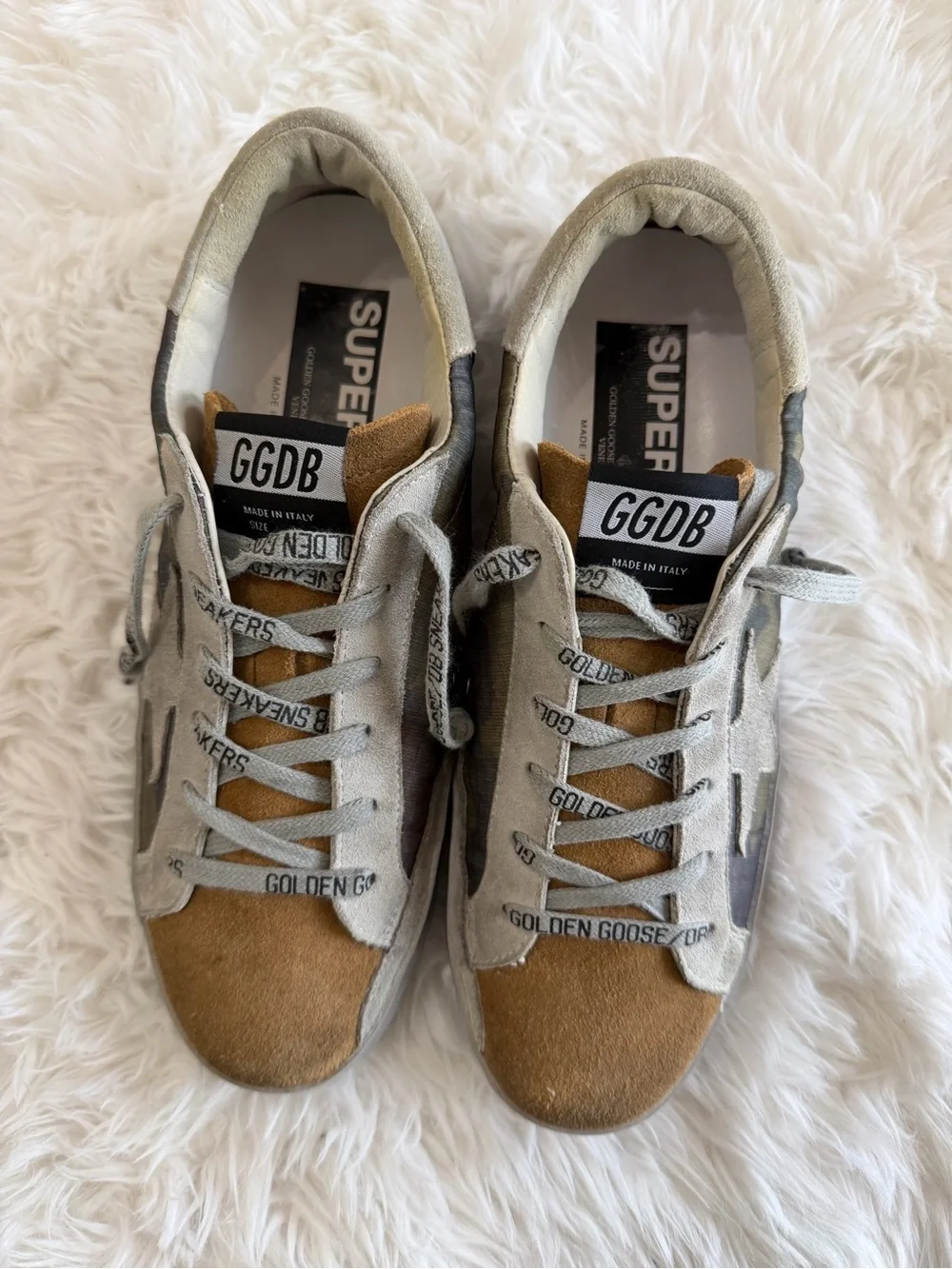 Golden Goose Deluxe Brand GGDB Super-Star Camouflage Size 38 US 8